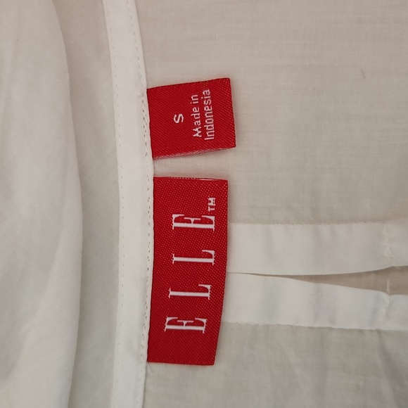ELLE womens button up shirt size Small - Picture 9 of 11